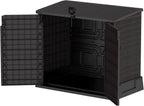Duramax - Arcón cubre cubos exterior - 850 L - PVC - color marrón