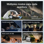 EcoFlow WAVE 3 Climatizador portátil con batería extra de 1024 Wh, refrigeración 1800 W, calefacción 2000 W, autonomía de 8 h, control por app, para camping, autocaravanas, todoterrenos