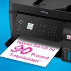 Epson EcoTank ET-4800 A4-Multifunktions-Wi-Fi-Tintentankdrucker, mit einem im Lieferumfang enthaltenen Vorrat an Tinten bis zu 3 Jahren