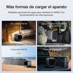 EcoFlow WAVE 3 Climatizador portátil con batería extra de 1024 Wh, refrigeración 1800 W, calefacción 2000 W, autonomía de 8 h, control por app, para camping, autocaravanas, todoterrenos