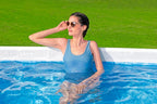 Bestway Juego de Piscina Rectangular de 9'3" x 6'5" x 33"/2.82 m x 1.96 m x 84 cm