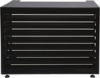 Qventi Abdeckung für Klimaanlage - Anthrazit/Grau - Aluminium - Schutzgitter - Verkleidung - Einfache Montage - Größe S - Außenmaße (LxBxH): 100 x 50 x 75 cm