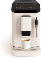 CREATE / THERA MATIC TOUCH/Cafetera superautomática blanco roto / 20 bar, tanque 1,5l, depósito para granos de café de 180g, brazo vaporizador, panel de control táctil, función autolimpieza, 1350W