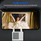 MEDION Smart Split Aire Acondicionado Caravana P502 (5000 BTU, 3 en 1, Refrigeración, Deshumidificación, Ventilador, hasta 12 m², ideal para caravanas, Campers, Modo Nocturno, WiFi, App, MD 37735)
