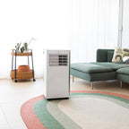 Cecotec Aire Acondicionado Portátil con Mando a Distancia ForceClima 9100. 9000 BTU, Bajo Consumo, Pantalla LED, 4 Modos, 2 Velocidades, Cobertura 20-25m2