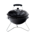 Barbacoa De Carbón Portátil De Sobremesa Kekai Tahoe 37x37x44 Cm Tapa Con Sistema De Transporte Y Bloqueo Esmaltado Negro