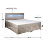 2025 Cama baúl Vancouver – Tela