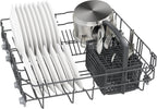 Siemens SN43ES14VE, iQ300 Smarter Geschirrspüler, Unterbau-Spülmaschine mit Besteckschublade, 60 cm, automatische Türöffnung dank autoOpen dry, besonders leise mit iQdrive-Motor, aquaStop, Edelstahl