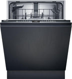 Siemens SN43ES14VE, iQ300 Smarter Geschirrspüler, Unterbau-Spülmaschine mit Besteckschublade, 60 cm, automatische Türöffnung dank autoOpen dry, besonders leise mit iQdrive-Motor, aquaStop, Edelstahl
