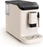 CREATE / THERA MATIC TOUCH/Cafetera superautomática blanco roto / 20 bar, tanque 1,5l, depósito para granos de café de 180g, brazo vaporizador, panel de control táctil, función autolimpieza, 1350W