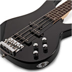 Bajo Eléctrico Con Amplificador De 15 W Chicago de Gear4music 4 Cuerdas Negro