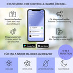 Klarstein Mobile Klimaanlage mit Abluftschlauch, 3-in-1 Klimagerät mit Ventilator & Luftentfeuchter, Kleine & Portable Klimaanlage für Wohnung & Büro, mit Nachtmodus & App-Steuerung, 7000 BTU