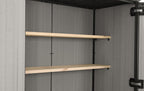 Keter High Store Plus- Cobertizo de jardín Exterior, 1400L, Color Gris, tecnología Duotech Paredes aptas para Pintar, 170.4 x 140 x 73.6 cm