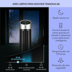 Klarstein Skyscraper Ice Smart Climatizador Evaporativo – 4 en 1: Ventilador, Enfriador, Purificador & Humidificador, 210 m³/h, Control App & Alexa, Depósito 6L, Oscilación, Ionizador, Negro