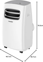 Comfee Mobiles Klimagerät MPPH-09CRN7, 9000 BTU 2,6kW, Kühlen&Ventilieren&Entfeuchten, Raumgröße bis 88m³(33㎡), Mobile Klimaanlage mit Abluftschlauch