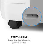 Klarstein Mobile Klimaanlage mit Abluftschlauch, 4-in-1 Klimagerät, Ventilator, Luftentfeuchter & Nachtmodus, Kleine & Portable Klimaanlage für Wohnung & Büro, Niedriger Verbrauch, 14000BTU