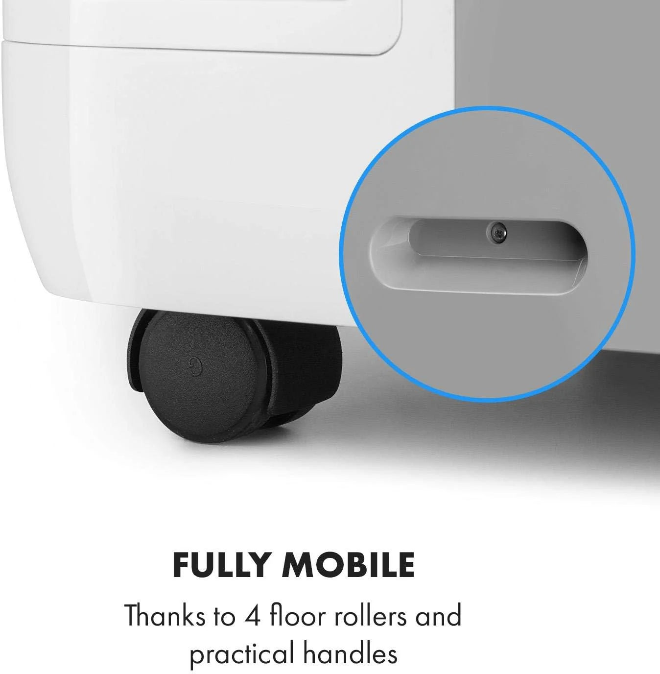 Klarstein Mobile Klimaanlage mit Abluftschlauch, 4-in-1 Klimagerät, Ventilator, Luftentfeuchter & Nachtmodus, Kleine & Portable Klimaanlage für Wohnung & Büro, Niedriger Verbrauch, 14000BTU