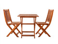 Conjunto de muebles de jardín madera 80x80x75 cm marrón - diseño plegable para exterior