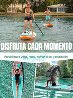 Niphean Tabla Paddle Surf Hinchable para Adultos con Todos los Accesorios, 320cm Paddle Surf Hinchable para Todos los Niveles, Sup Capacidad 200kg para 2 Personas, Stand up Paddle Board con Asiento