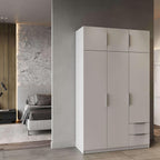 Miroytengo Armario Ghost Grande 6 Puertas y 2 Cajones Color Blanco Mate 203x119 cm
