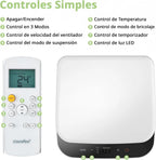 COMFEE Pingüino Aire Acondicionado Portátil 8000 BTU / 2000 Frigorías – Climatizador sin unidad exterior – Enfriador Silencioso Bajo Consumo con Kit de Ventana | 3x1 Refrigera, Ventila y Deshumidifica