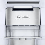 LG GSGV81PYLL Side by Side Kühlschrank, Klasse E, 635 L, Instaview, Kühlschrank mit Gefrierfach, Eis-, Crushed Ice- Wasserspender, Total NoFrost, Smart Inverter Kompressor, Wi-Fi