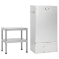 Horno Ahumador De Barbacoa Con Mesa Acero Galvanizado Vidaxl