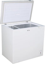 VOK Congelador Horizontal 194 L Ancho 81,8 cm - Función Dual, Congelación Rápida, Luz LED, Bloqueo de Seguridad, Autonomía de 23 h, Blanco