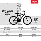 2025 Bicicleta Cruiser Clásica Huffy Nel Lusso con cuadro Perfect Fit, Mujer, Azul Claro, 26"
