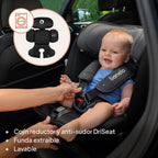 LIONELO Bastiaan RWF i-Size Silla de Coche para Bebé Giratoria 360° 0-36kg, Instalaciión Delantera y Trasera (18kg), ISOFIX TopTether, Reposacabezas y Respaldo Ajustables Protección Lateral
