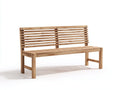 Bancos de jardín madera 165x60x92 cm madera natural - diseño moderno de listones para exterior