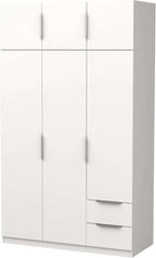 Miroytengo Armario Ghost Grande 6 Puertas y 2 Cajones Color Blanco Mate 203x119 cm