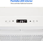 MEDION Smart Split Aire Acondicionado Caravana P502 (5000 BTU, 3 en 1, Refrigeración, Deshumidificación, Ventilador, hasta 12 m², ideal para caravanas, Campers, Modo Nocturno, WiFi, App, MD 37735)