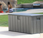 LIFETIME 60215 - Baúl para jardín ultrarresistente 150x72x69 cm UV100 marrón