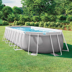 Intex 26798NP - Piscina desmontable ovalada intex prism frame 610x305x122 cm con depuradora