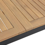 2025 Conjunto de jardín de madera de acacia Rhodos – Elegancia natural y confort para 4 personas