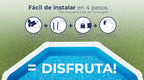 Piscina de Acero Elevada,Redonda con Aspecto Acero Blanco. Piscinas Desmontables para Jardín 550 x 132 cm - Piscina Gre KITPROV508 Atlantis.