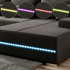 2025 Sofá rinconero Malbun con iluminación LED