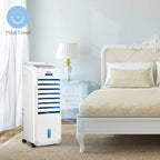 Midea Luftkühler mit Wasserkühlung, Klimaanlage Mobil, Ventilator mit 5L Wasserkühlung, Luftbefeuchter und Ionisation, Klimaanlage Ohne Abluftschlauch, 355m³/h, Ventilator mit Fernbedienung,55W,Weiß