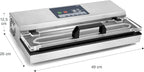 Lacor - 69540 - Envasadora al vacio, Máquina de vacio, Selladora de Alimentos, Acero inoxidable, Libre BPA, Sellado Hermético, 650W, 40cm, Inox