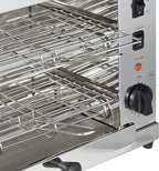 LACOR 69173 Tostador Eléctrico Horizontal Parrilla Doble, Gris, 3600 W