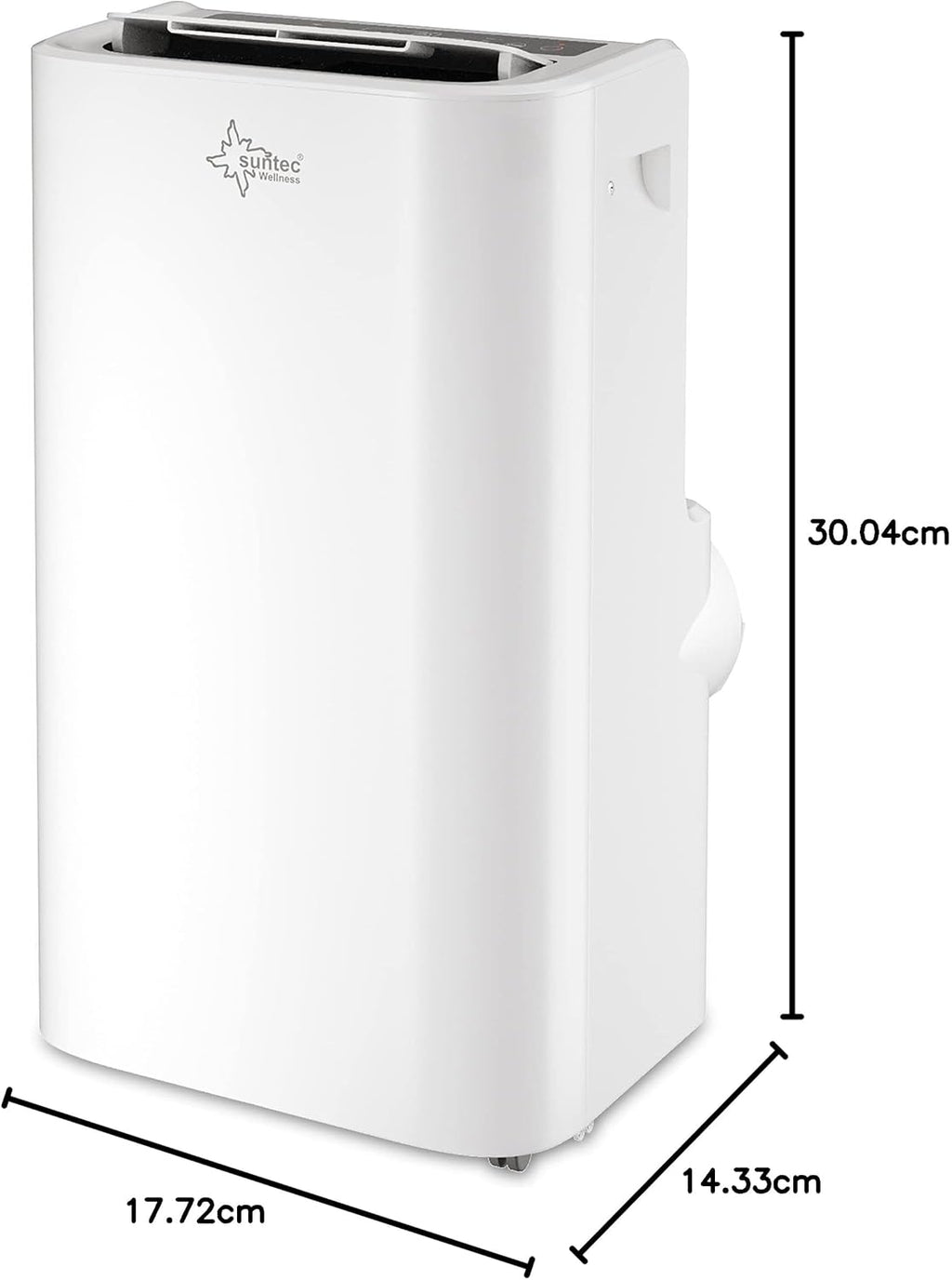 SUNTEC Mobiles Klimagerät Impuls 2.6 Eco R290 – Klimaanlage mobil und leise mit Abluftschlauch – Kühler & Entfeuchter für Räume bis 34 qm – Mobile Kühlung für Wohnung & Büro – 9.000 BTU | 2600 Watt