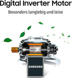 Samsung Kühl-Gefrier-Kombination, Kühlschrank mit Gefrierfach, 203 cm, 390 l Gesamtvolumen, 114 l Gefrierteil, AI Energy Mode, Edelstahl-Look, RL38C600CSA/EG