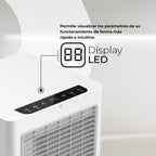 Svan Aire Acondicionado Portátil, 9000 BTU. SAAP900F. Solo frío, Display LED Táctil, Temporizador, Mando a Distancia, Kit instalación ventana incluido, Clasificación Energética A