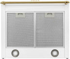 Klarstein Montblanc - Campana extractora 60 cm de pared cocina, 3 niveles, Extracción hasta 610 m³/h, Potencia 165W, Juego montaje incluido, Extractor con salida de aire, Filtro aluminio, LED, Blanco