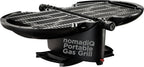 NOMADIQ Parrilla portátil de gas propano | Pequeña, pequeña y ligera barbacoa de mesa | Perfecta para camping, portón trasero, cocina al aire libre, RV, barcos, viajes (parrilla)