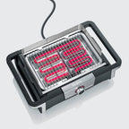 Barbacoa Grill Eléctrica Pantalla Oled Digital Boost S Con Patas Negro Pg 8118 Severin