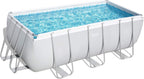 Bestway 56457 - Piscina Desmontable Tubular Power Steel 412x201x122 cm Depuradora de arena de 3.028 litros/hora