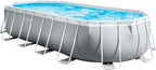 Intex 26798NP - Piscina desmontable ovalada intex prism frame 610x305x122 cm con depuradora
