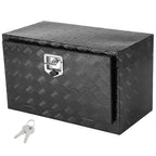 VEVOR Caja de Herramientas para Camión 914x432x457mm Caja de Bastidor Inferior Caja de Almacenamiento de Aleación de Aluminio Montaje Inferior con Cerradura y Llaves para Remolques, Camionetas, Negro